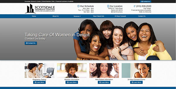 Scottsdale Woman's Center Designed By MIDigitalSolution.com
